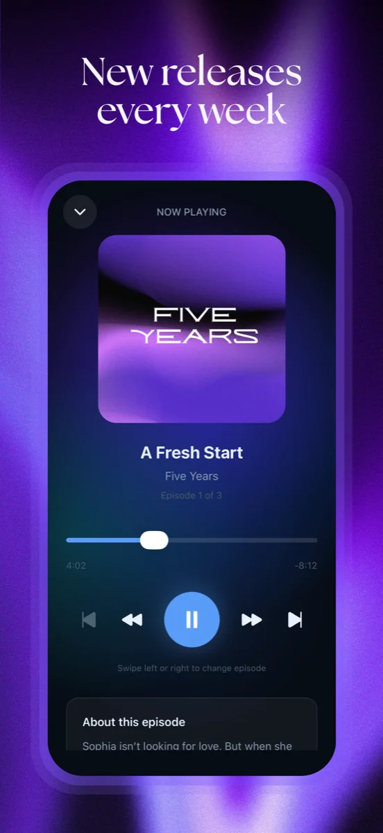 Evara now-playing screen